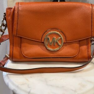 Michael Kors Burnt Orange Crossbody Bag